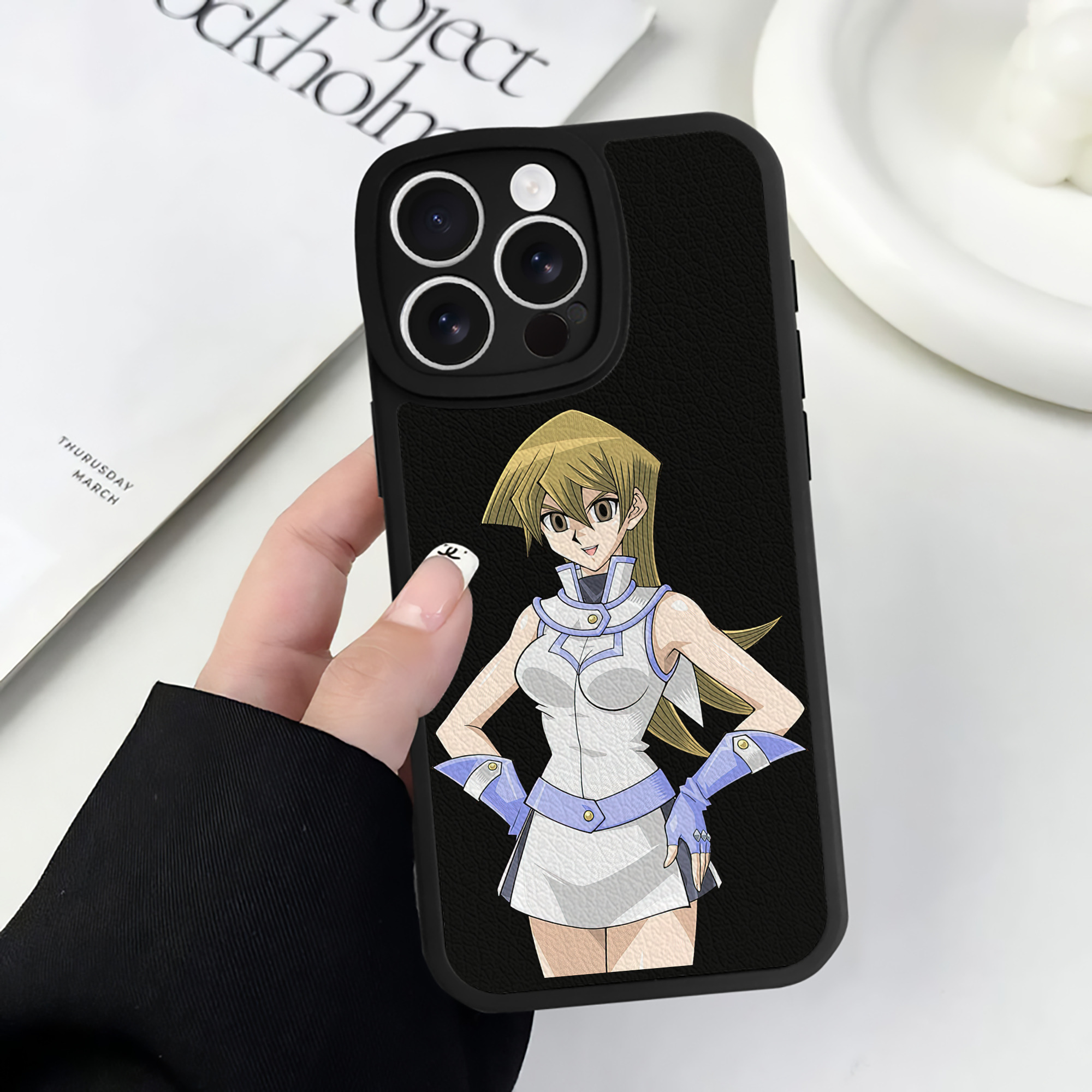 遊☆戯☆王 Yu-Gi-Oh! 【iPhone 16シリーズ対応】シリコンスマホケース（レザー調） 材質：シリコン
